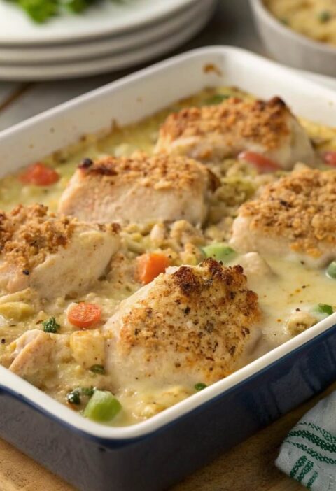Easy Chicken Casserole With Cream of Chicken Soup