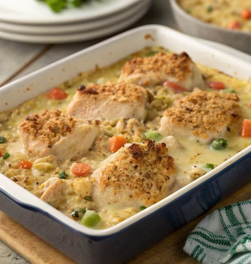 Easy Chicken Casserole With Cream of Chicken Soup