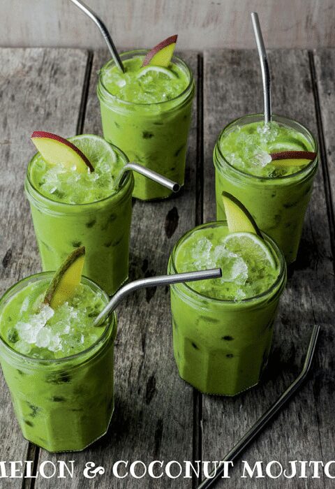 Melon & Coconut Mojito Smoothie: A Refreshing Tropical Blend