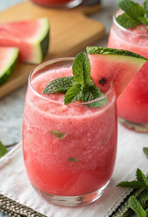 The Refreshing Watermelon Mojito Tropical Smoothie