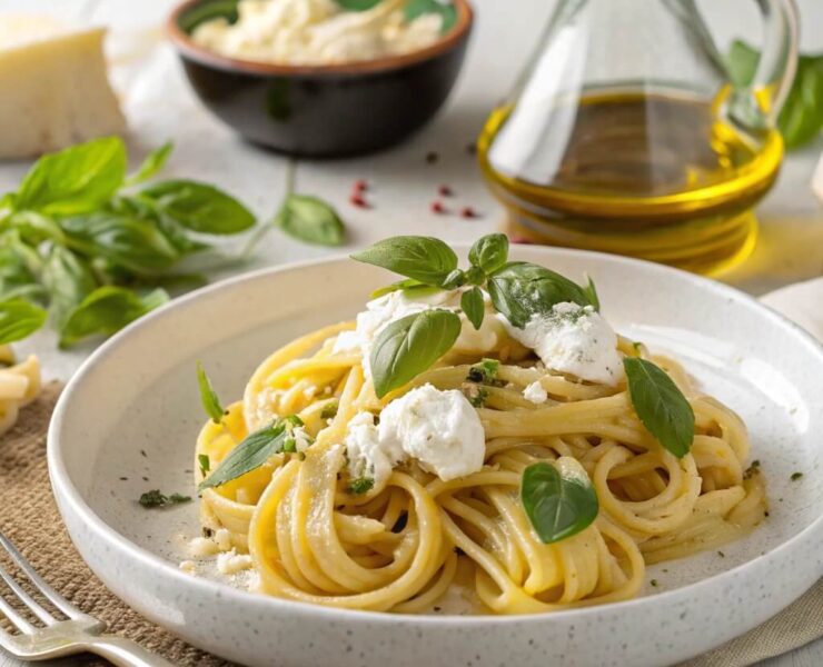Pasta with Ricotta and Lemon Easy Recipe