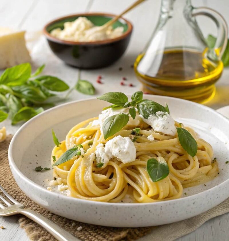 Pasta with Ricotta and Lemon Easy Recipe